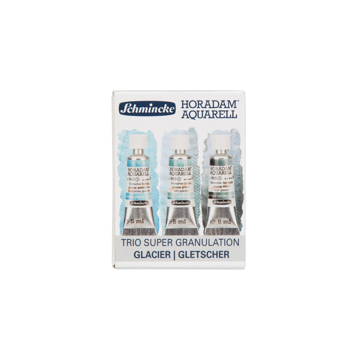 Trio Glacier Super Granulation Aquarelle HORADAM Extra-fine Set 3 x 5ml