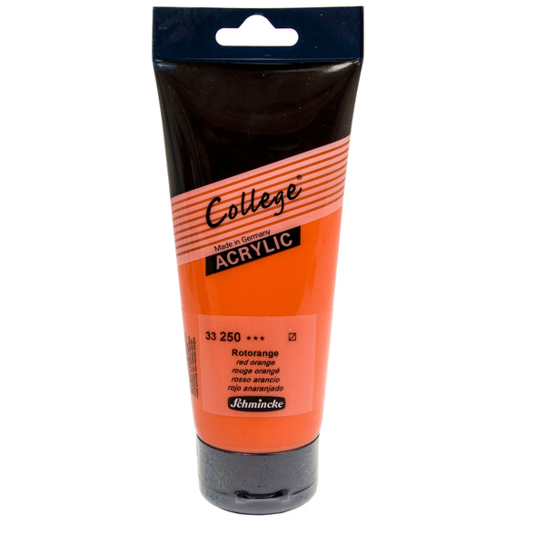 College Acrylic 200ml - Rouge orangé