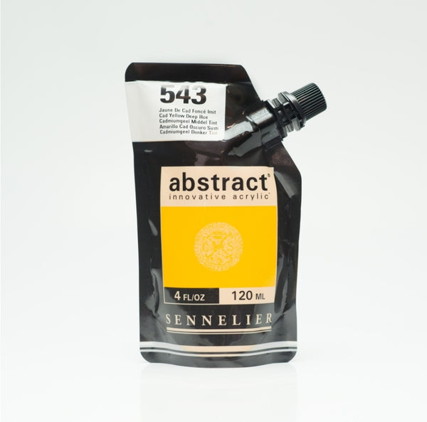 Abstract 120ml ton jaune de cadmium foncé