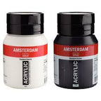 AMSTERDAM ACRYLIQUE 500ML BLANC DE TITANE