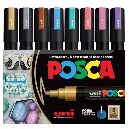 Paquet de Posca 5M Couleurs métalliques
