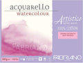 Fabriano Artistico Acquarello Watercolour Paper (Satin, Hot Pressed, 30.5 x 45.5 cm, 20 Sheets 300 g/m², High Quality, 4 Sided Pad
