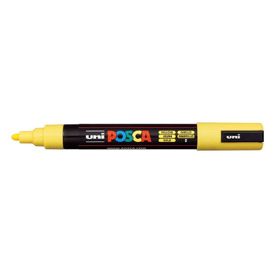 Marqueurs POSCA 5M jaune