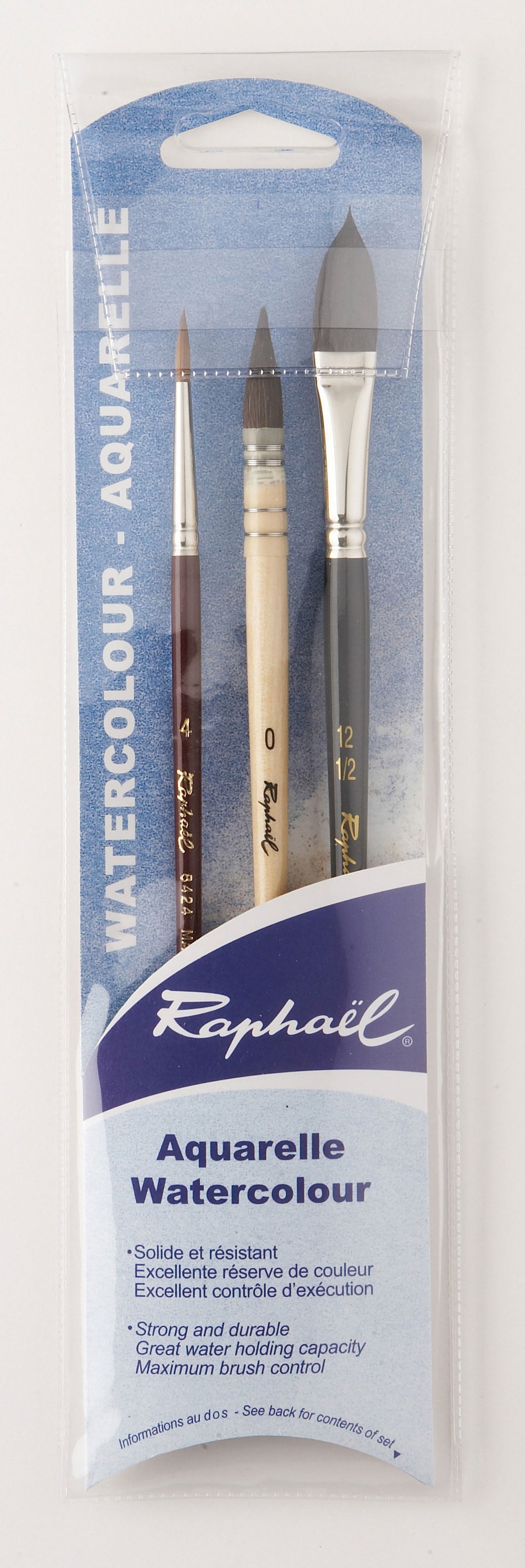 Pinceau Raphaël Aquarelle set 3 unités- Raphael