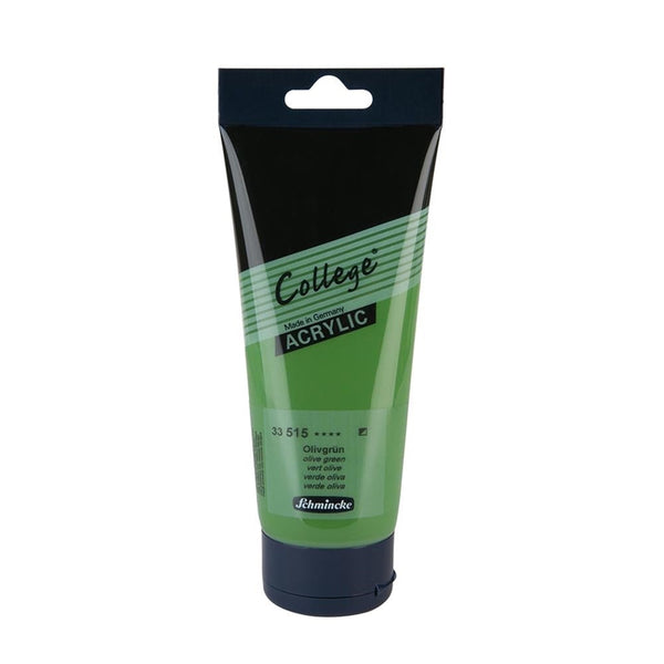 College Acrylic 200ml - vert olive