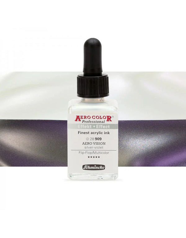 Aero shine silver violet (28ML) Aerocolor finest ink by SCHMINCKE