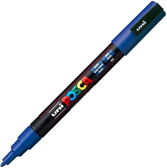 Marqueurs POSCA 5M bleu foncé