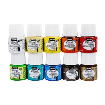 PEINTURE VITRAIL 45ml BLEU INDIGO "PEBEO