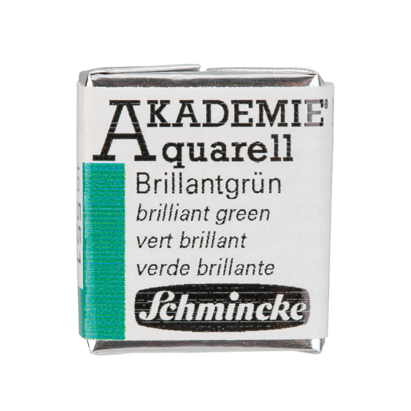 Akadémie Aquarelle 1/2 godet Vert Brillant - SCHMINCKE