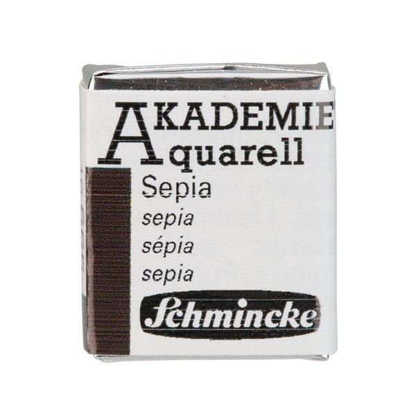 Akadémie Aquarelle 1/2 godet Sépia - SCHMINCKE
