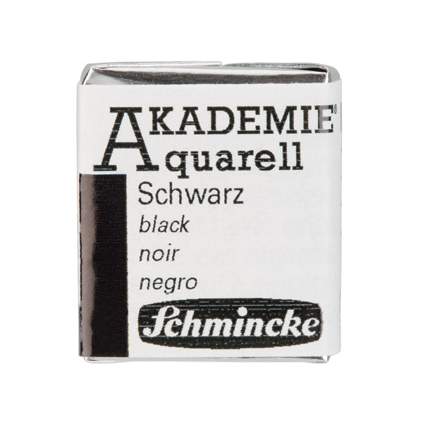 Akadémie Aquarelle 1/2 godet Noir - SCHMINCKE