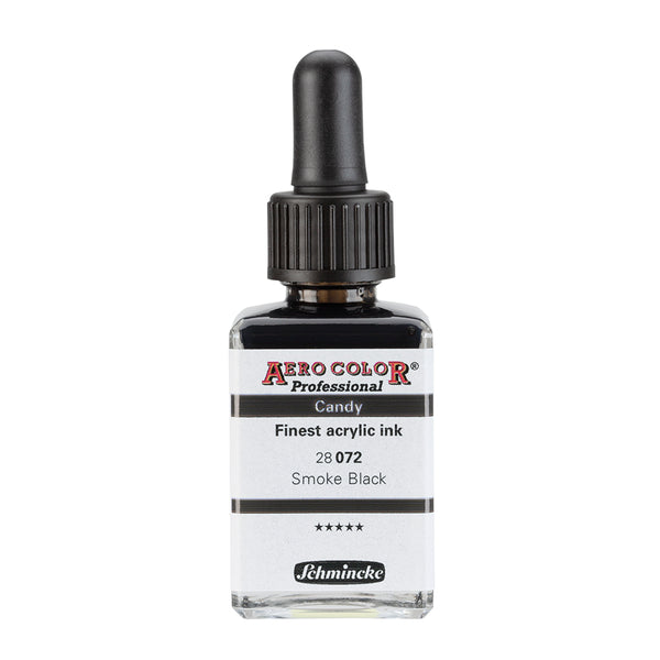 Smoke Black (28 ml) - Encre acrylique Aerocolor Finest de SCHMINCKE