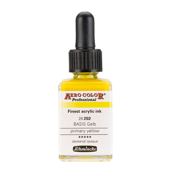 Aerocolor Jaune Primaire 28 ml - Encre acrylique la plus fine de SCHMINCKE