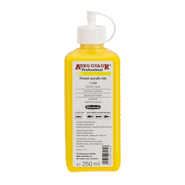 Jaune Primaire (28 ml) - Encre Acrylique Aerocolor Finest par SCHMINCKE