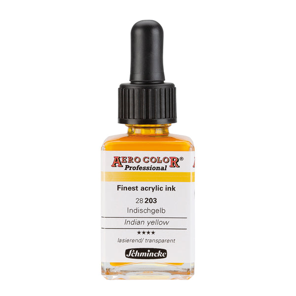 Aerocolor Jaune Indien 28 ml - Finest Acrylic Ink by SCHMINCKE