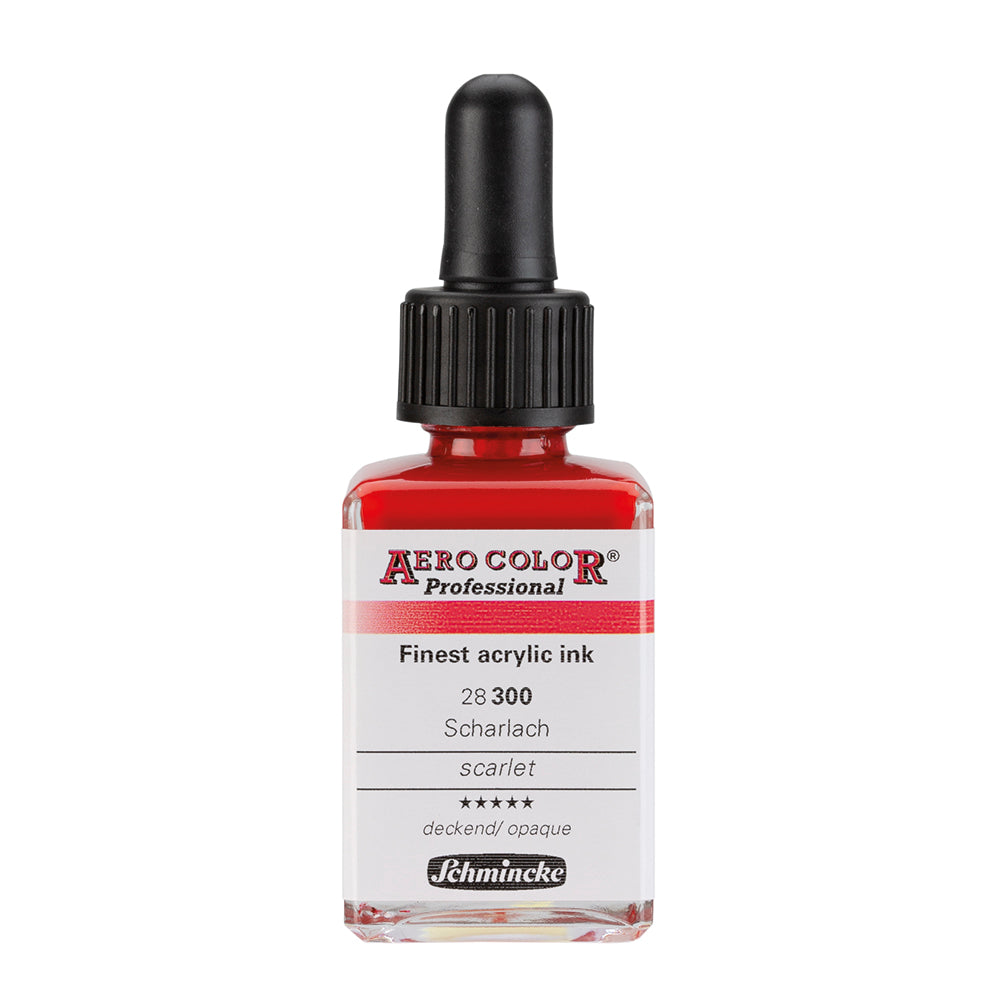 Aerocolor Écarlate 28 ml - Encre acrylique la plus fine de SCHMINCKE