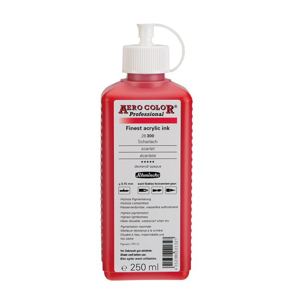 Écarlate (250 ml) - Encre acrylique Aerocolor Finest de SCHMINCKE