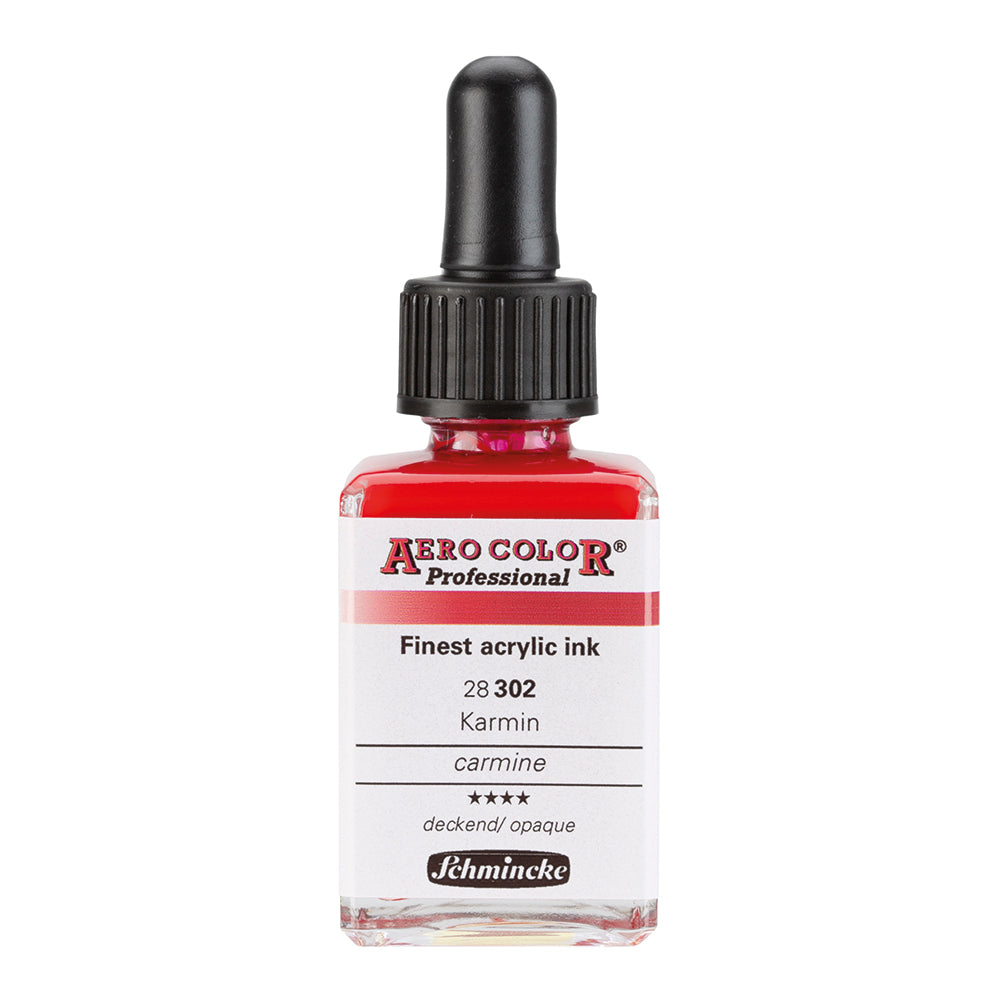 Aerocolor Carmin 28 ml - Finest Acrylic Ink by SCHMINCKE