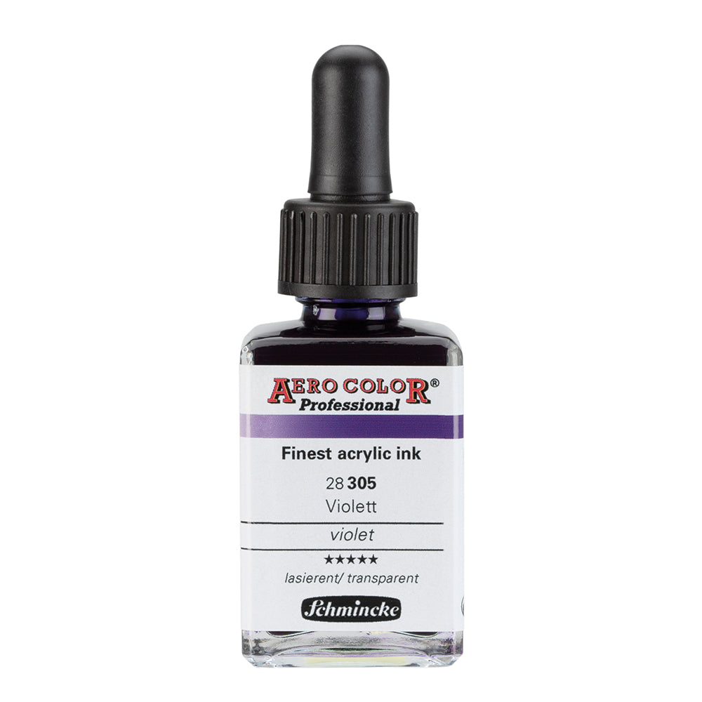 Aerocolor Violet 28 ml - Finest Acrylic Ink by SCHMINCKE