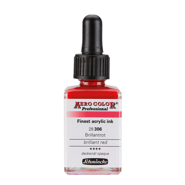Aerocolor Rouge Brillant 28 ml - Encre acrylique la plus fine de SCHMINCKE