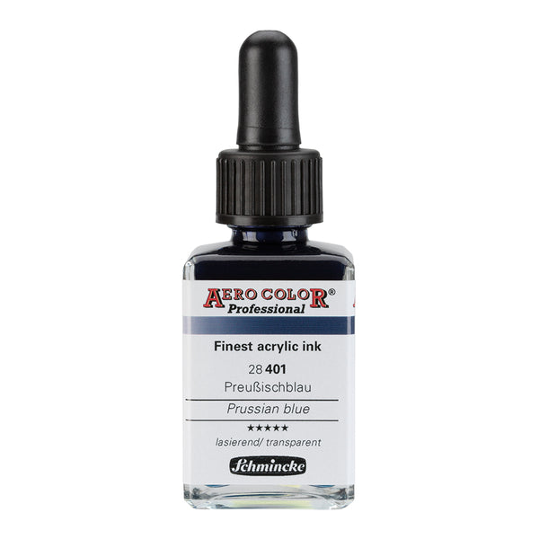 Aerocolor Bleu de Prusse 28 ml - Finest Acrylic Ink by SCHMINCKE