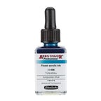 Aerocolor Bleu Turquoise 28 ml - Encre acrylique la plus fine de SCHMINCKE
