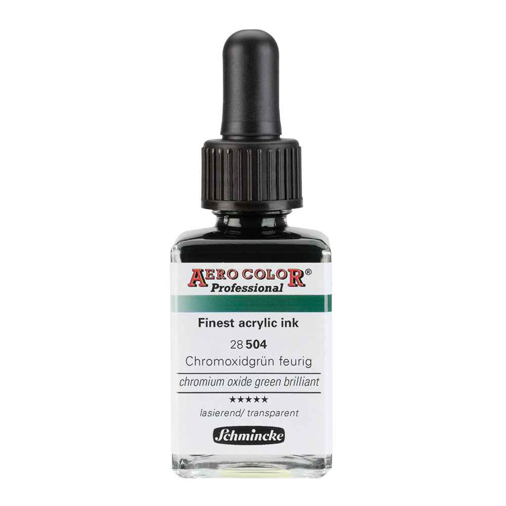 Aerocolor Éméraude 28 ml - Finest Acrylic Ink by SCHMINCKE