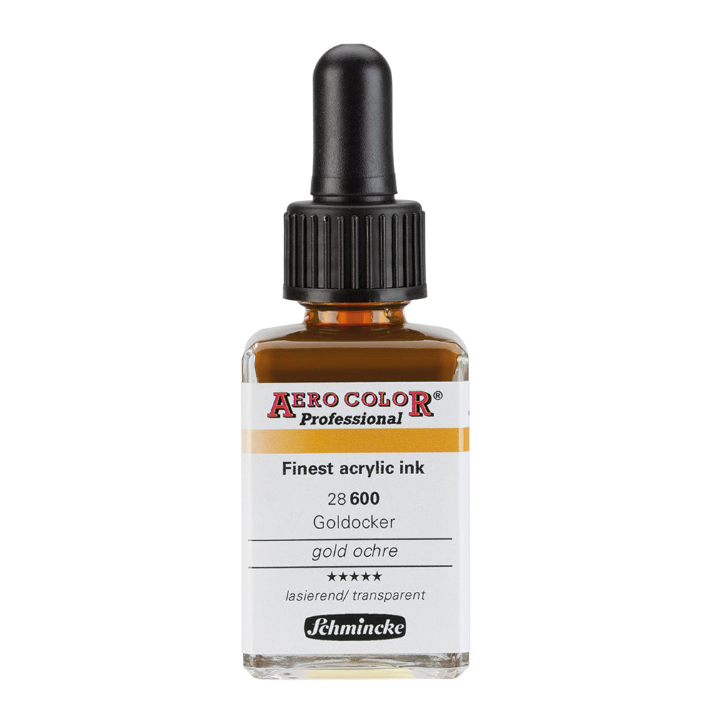 Aerocolor Ocre d'or 28 ml - Encre acrylique la plus fine de SCHMINCKE