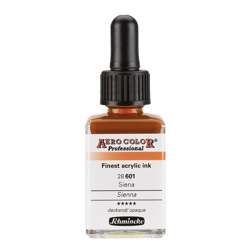 Aerocolor Sienne 28 ml - Encre acrylique la plus fine de SCHMINCKE