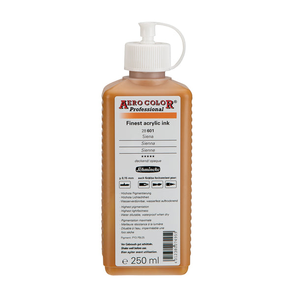 Sienne (250 ml) - Encre acrylique Aerocolor Finest de SCHMINCKE
