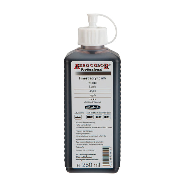 Sépia (250 ml) - Encre acrylique Aerocolor Finest de SCHMINCKE