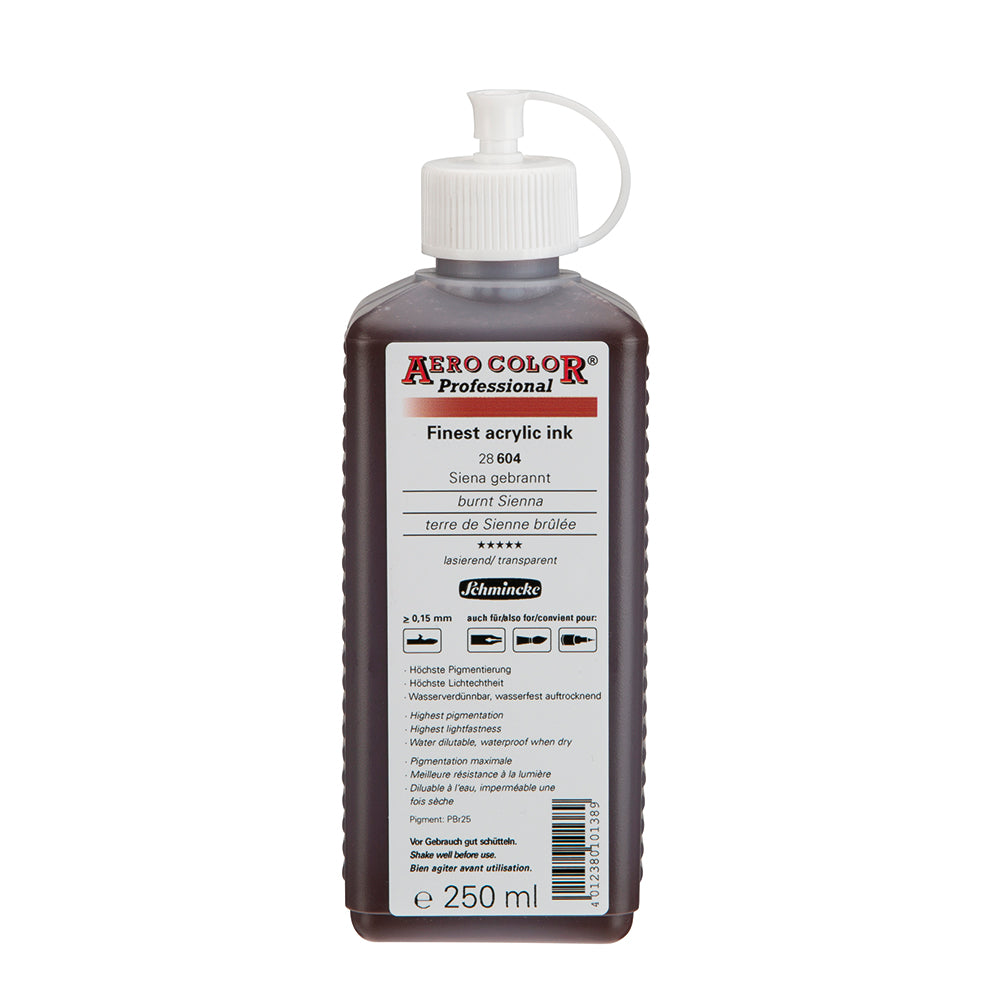 Terre de Sienne brûlée (250 ml) - Aerocolor Finest Acrylic Ink by SCHMINCKE