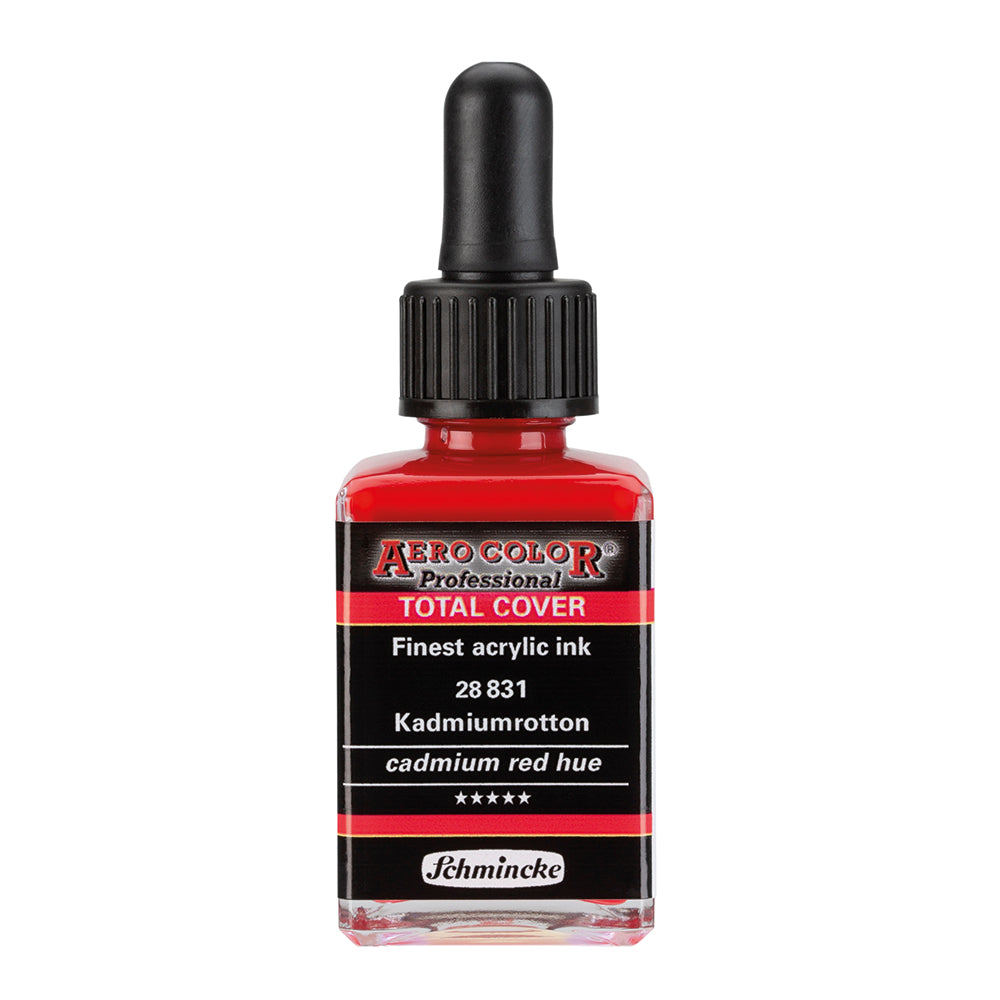 Teinte rouge de Cadmium (28 ml) - Encre acrylique Aerocolor Finest de SCHMINCKE