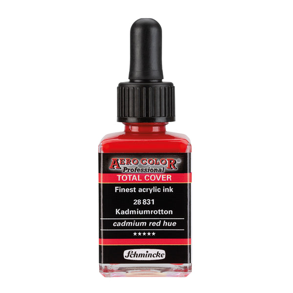 Teinte rouge de Cadmium (28 ml) - Encre acrylique Aerocolor Finest de SCHMINCKE