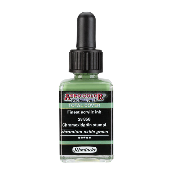 Vert Oxyde de Chrome (28 ml) - Encre Acrylique Aerocolor Finest par SCHMINCKE