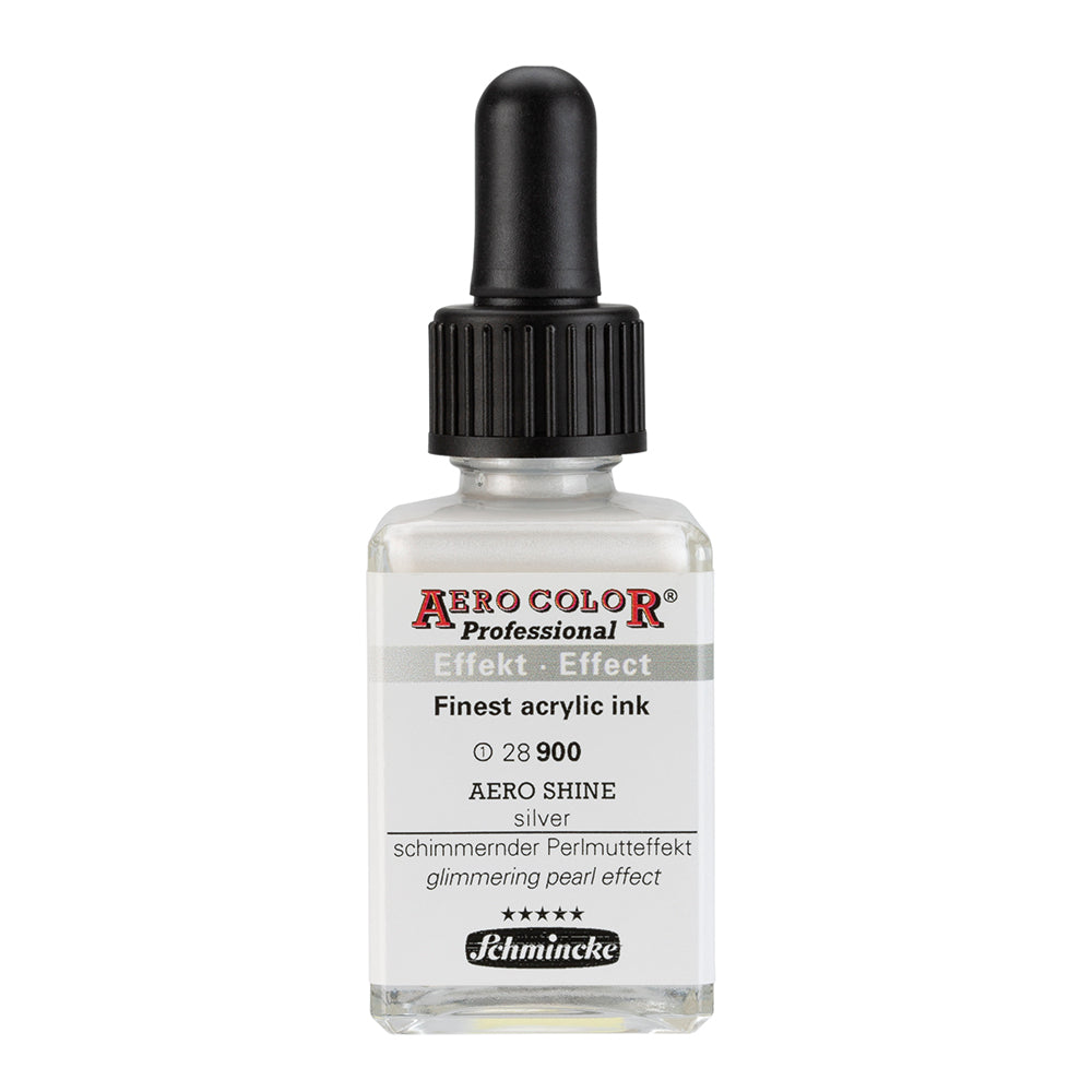 Aero shine ARGENT (28 ml) - Encre acrylique Aerocolor Finest de SCHMINCKE