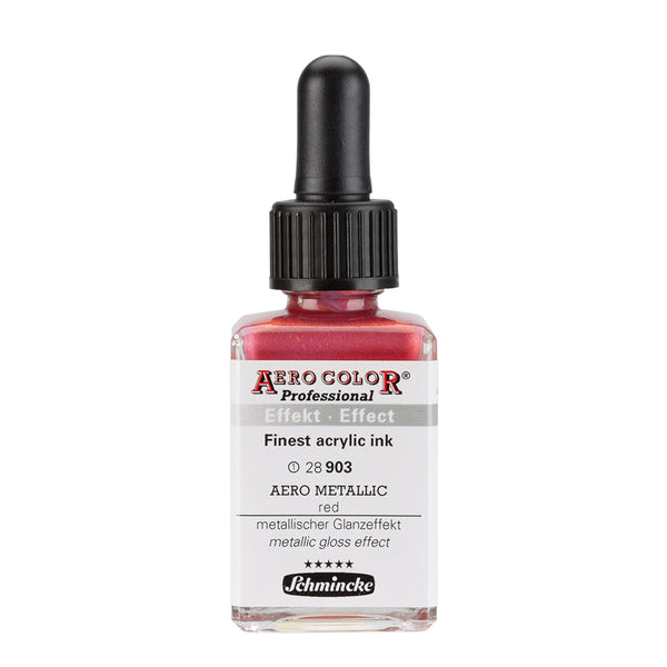 Aerometallic Rouge (28ml) - Encre Acrylique Aerocolor Finest par SCHMINCKE