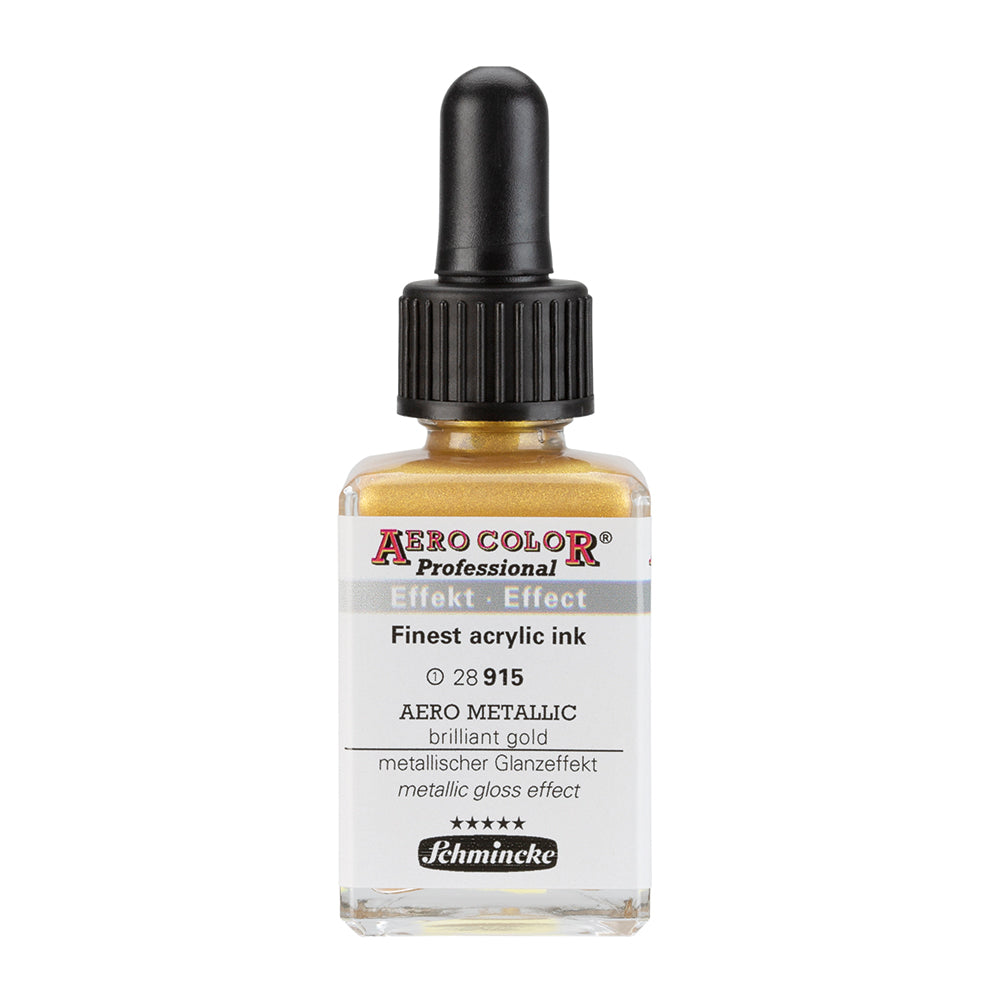 Aérométallique ou brillant 28 ml - Encre acrylique la plus fine de SCHMINCKE
