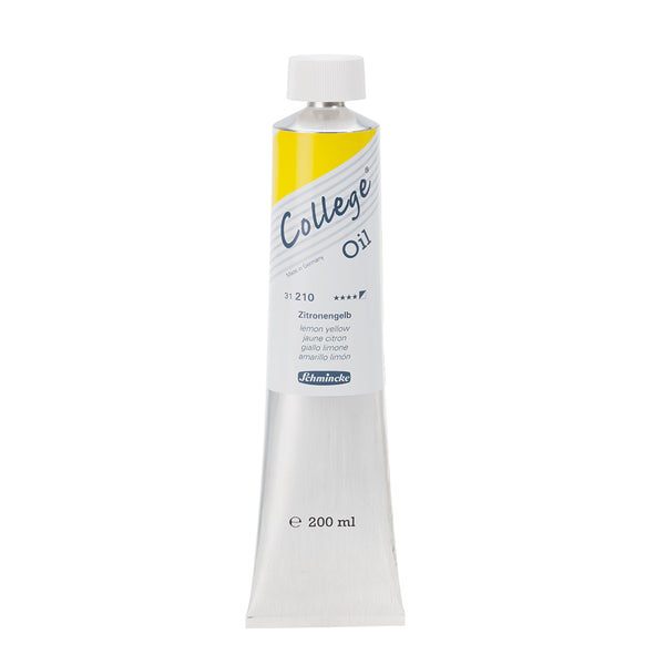 College Oil Jaune Citron 200 ml - SCHMINCKE