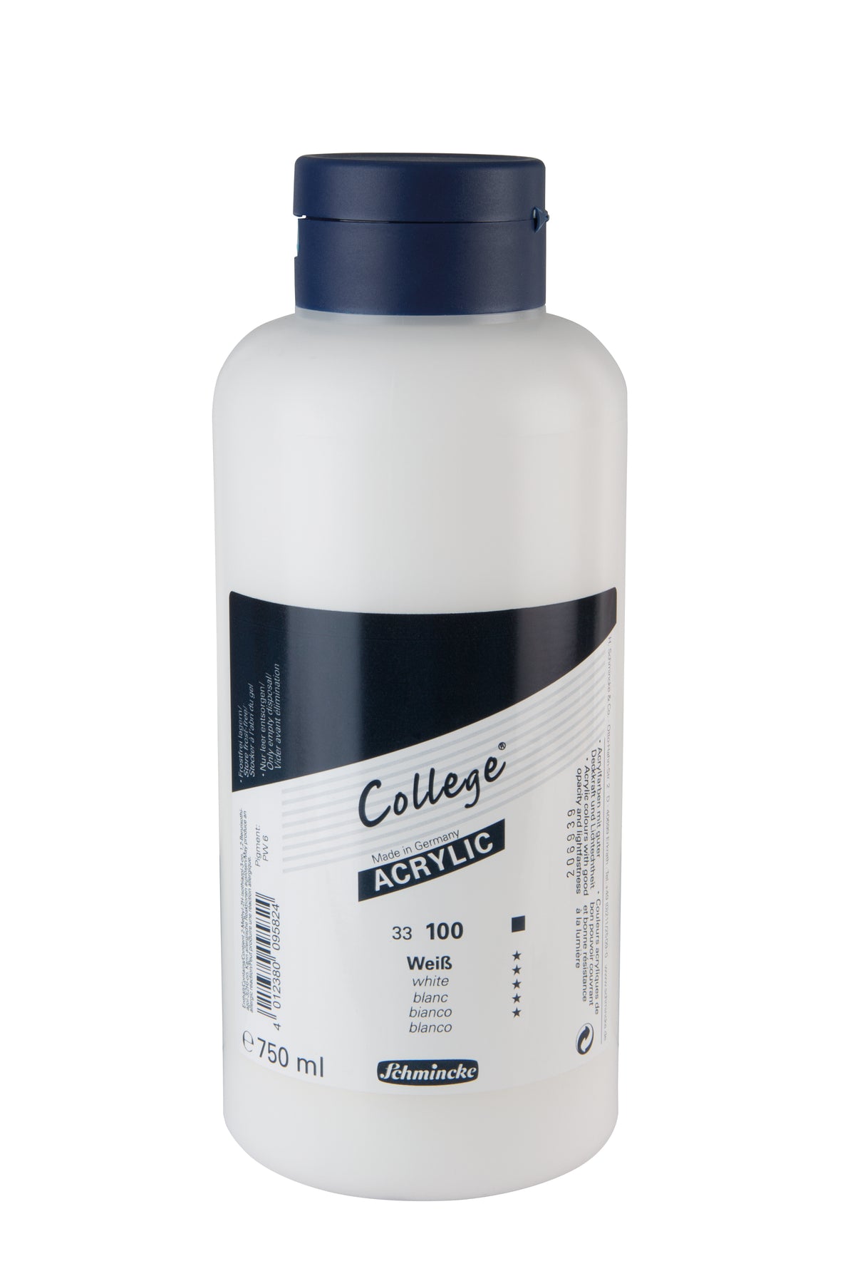 Collège Acrylique 750 ml Blanc - SCHMINCKE