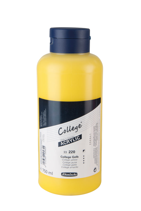 Collège Acrylique 750 ml Collège Jaune - SCHMINCKE