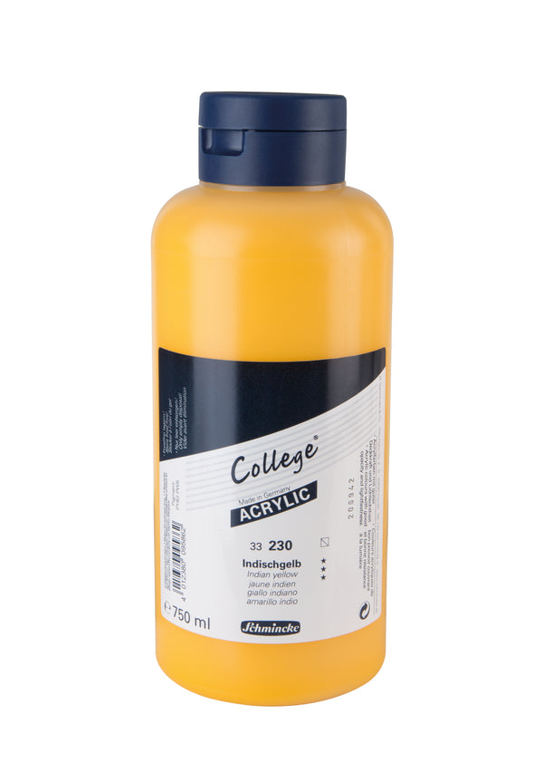 Collège Acrylique 750 ml Jaune Indien - SCHMINCKE