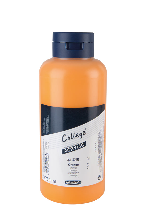 Collège Acrylique 750 ml Orange - SCHMINCKE