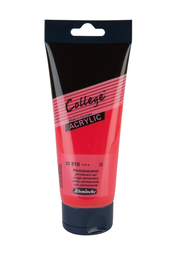 College Acrylic 200ml - Rouge Permanent