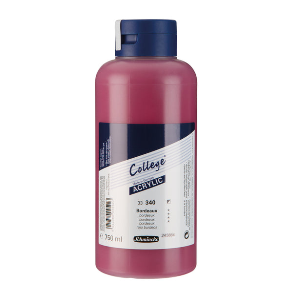 Collège Acrylique 750 ml Bordeaux - SCHMINCKE