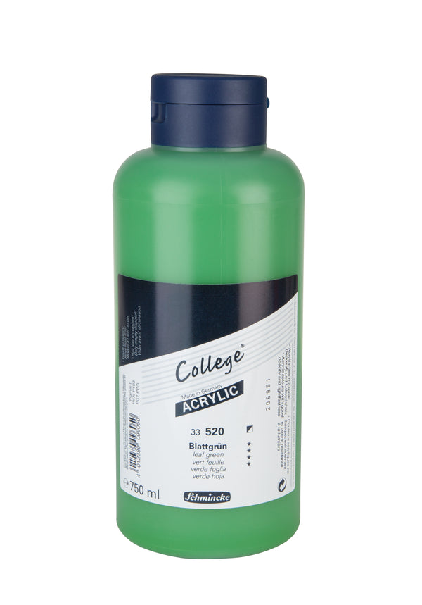 Collège Acrylique 750 ml Vert Feuille - SCHMINCKE