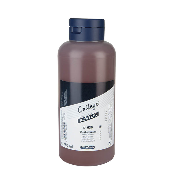 Collège Acrylique 750 ml Brun Foncé - SCHMINCKE