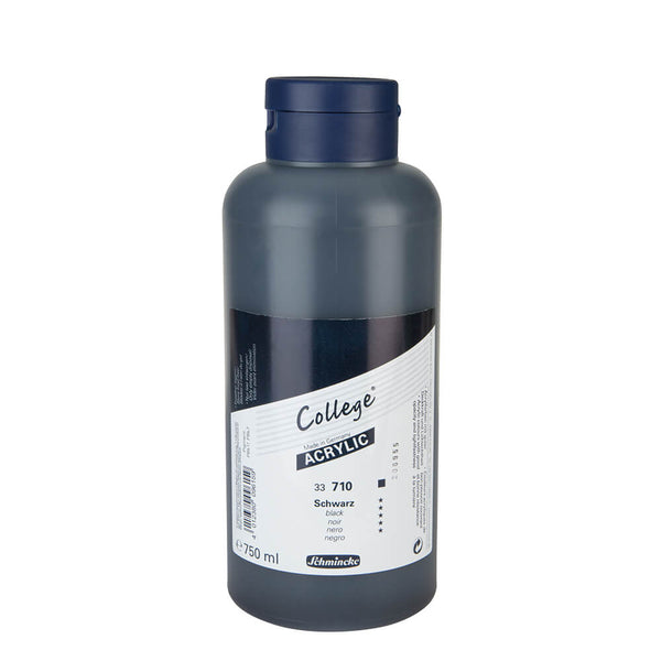 College Acrylic 750 ml Noir - SCHMINCKE