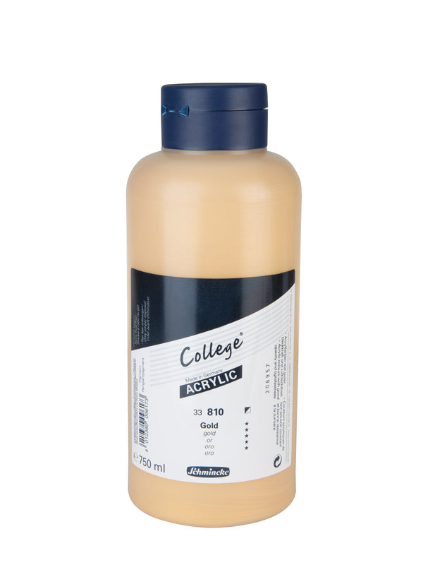 Collège Acrylique 750 ml Or - SCHMINCKE