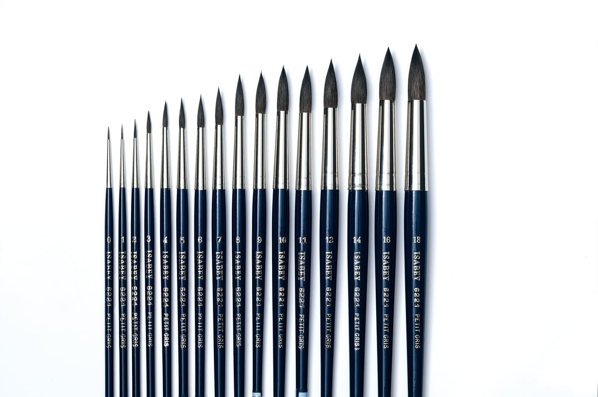 ISABEY PURE SQUIRREL Fine Aquarelle brush - Taille 0-18